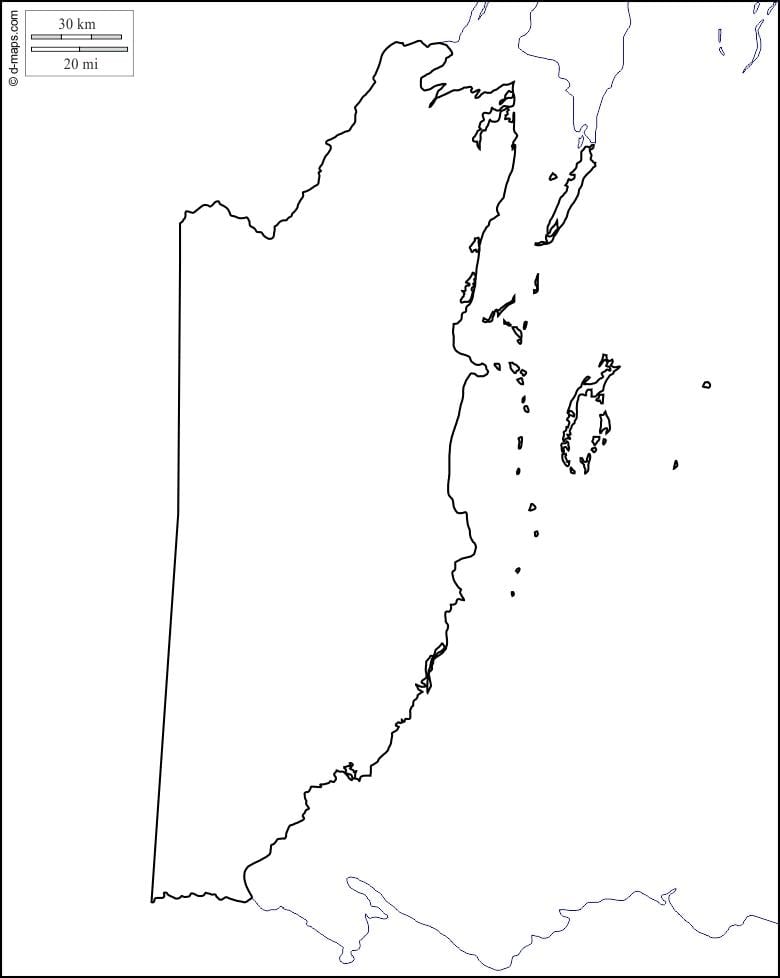 Karta Belize krug