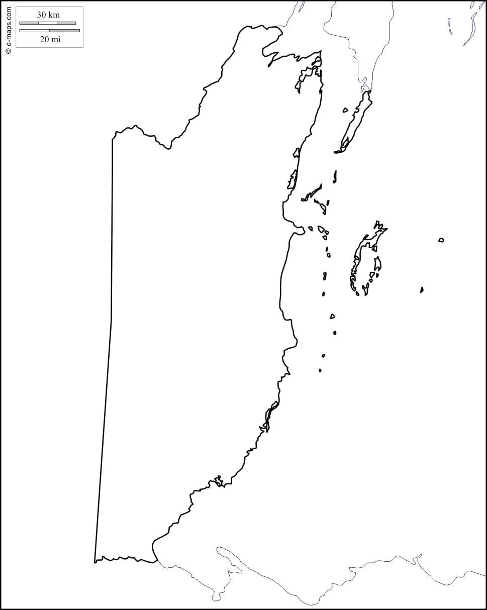 Karta prazna Belize