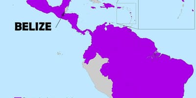 Karta Belize зика