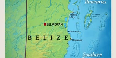 Karta Belize jedrenje