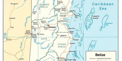 Rijeke Belize karti