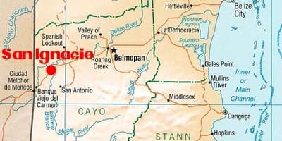 Karta San Ignacio u Belize